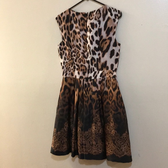 Boston Proper Sleeveless Animal Print Dress - Picture 3 of 8